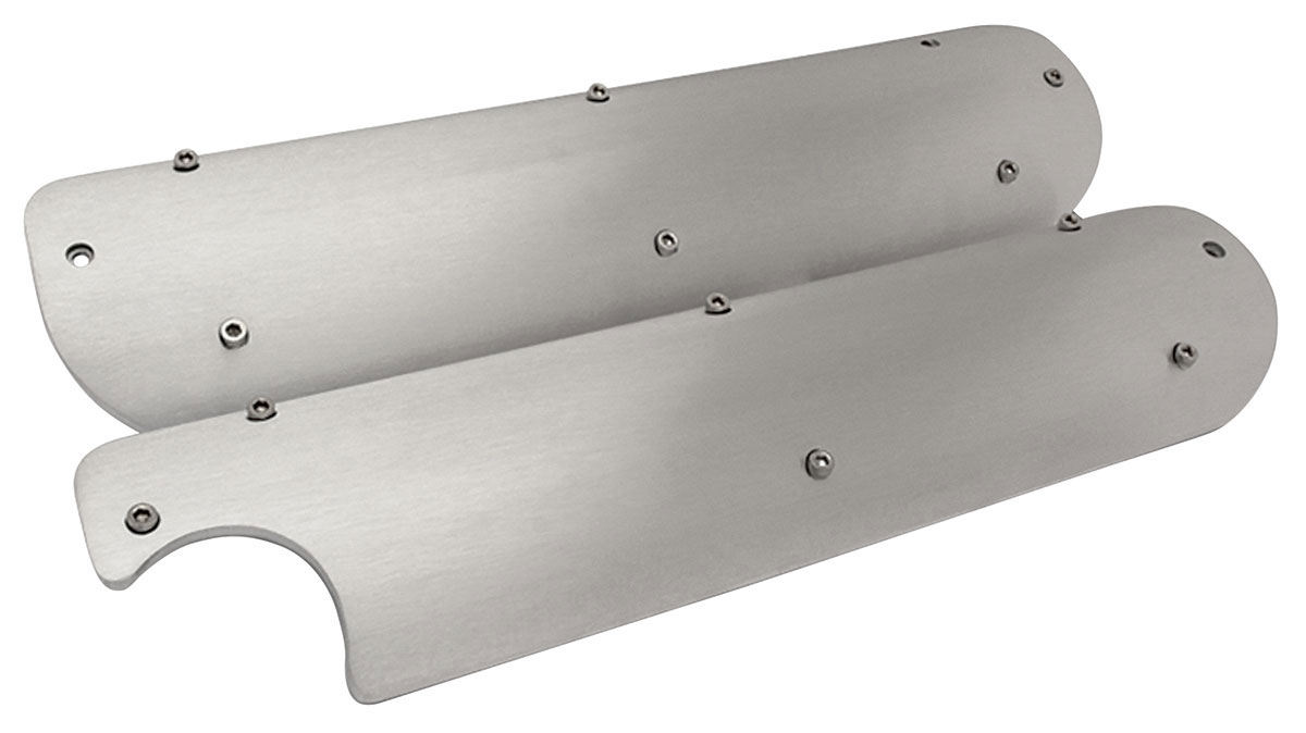 Coil Covers, Eddie MS Aluminum, Chevy LS, w/Oil Fill Cut-Out, Smooth Style