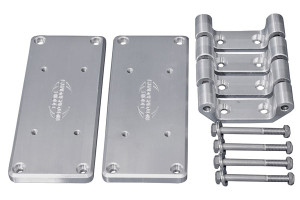 Coil Relocation Mount Set, Eddie MS Billet Alum., Chevy LS, w/Aux Mount Plate 1 Coil Relocation Mount Set, Eddie MS Billet Alum., Chevy LS, w/Aux Mount Plate