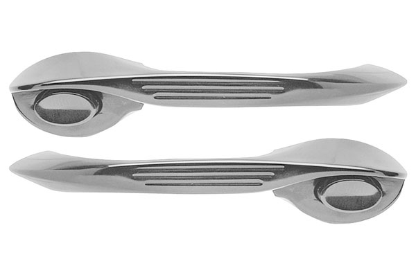 Door Handles, Eddie MS Aluminum, 1964-67 Chevelle/EC, Ball Milled Style 1 Door Handles, Eddie MS Aluminum, 1964-67 Chevelle/EC, Ball Milled Style