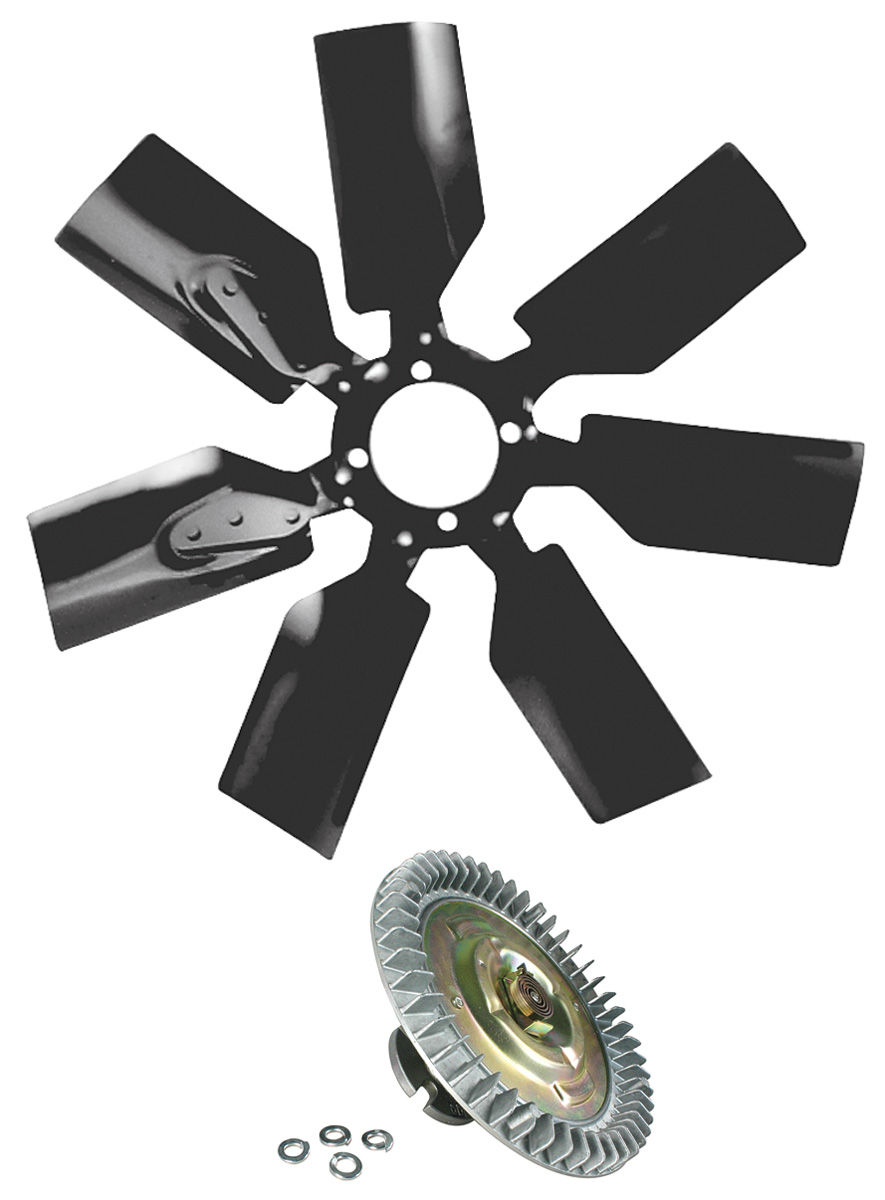 Fan Blade/Clutch, 1969-77 Chevelle/1970-77 Monte Carlo, For Long Water Pump, Kit 1 Fan Blade/Clutch, 1969-77 Chevelle/1970-77 Monte Carlo, For Long Water Pump, Kit