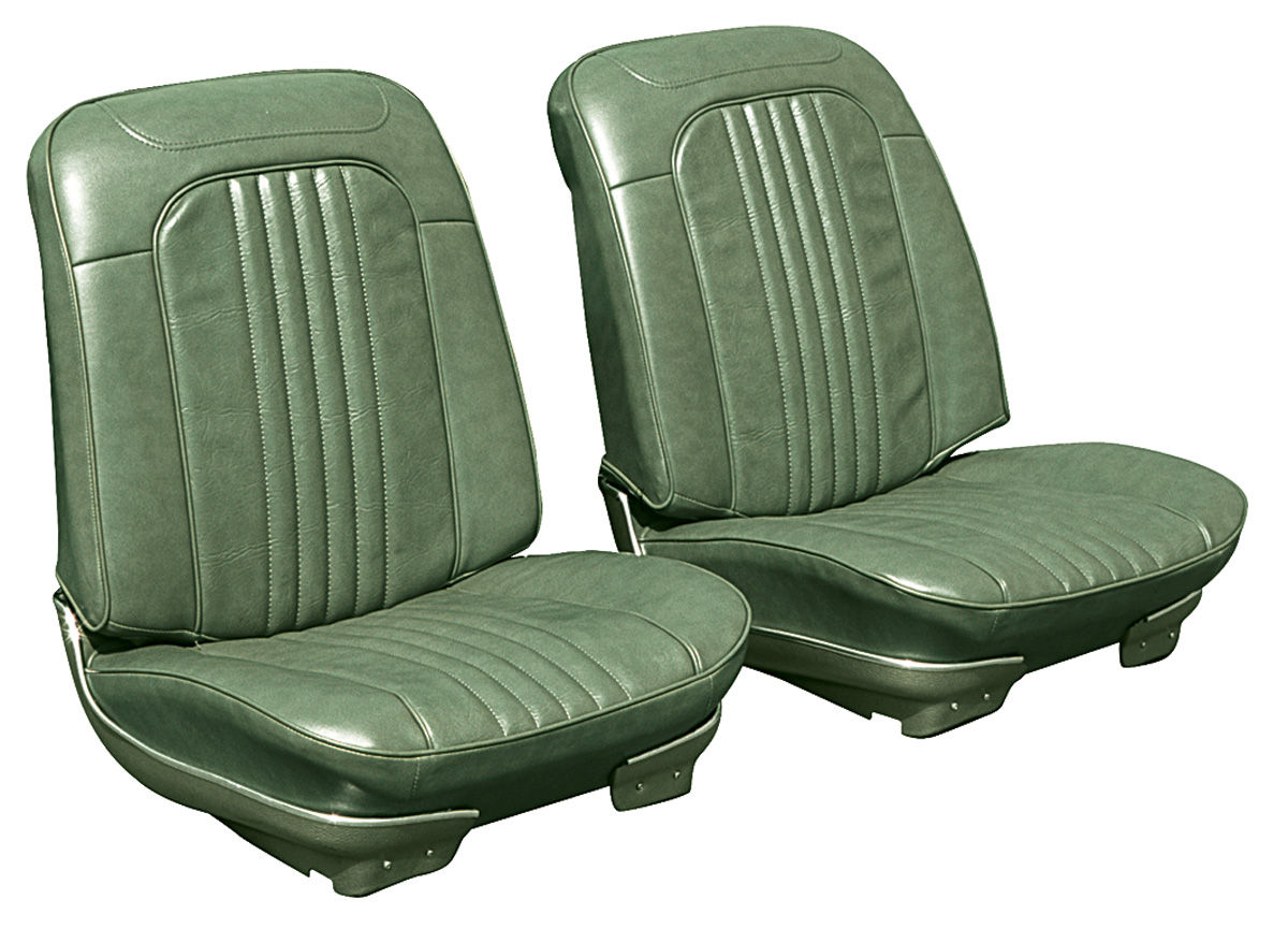 Bucket Seats, 1971-72 Chevelle/El Camino, Component Kit, w/o Headrest, Distinctv 1 Bucket Seats, 1971-72 Chevelle/El Camino, Component Kit, w/o Headrest, Distinctv