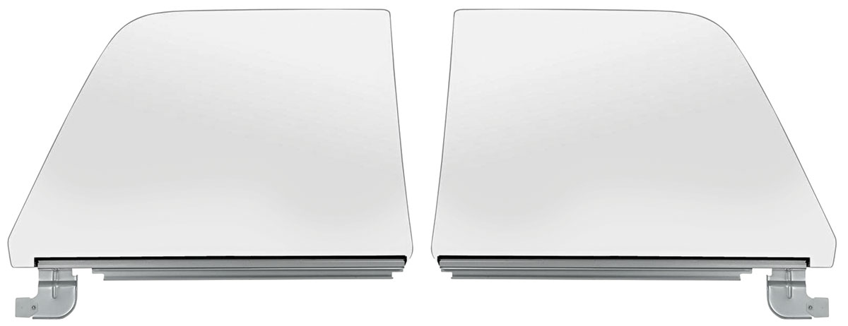 Assembly, Door Glass, 1968-72 El Camino, Pair