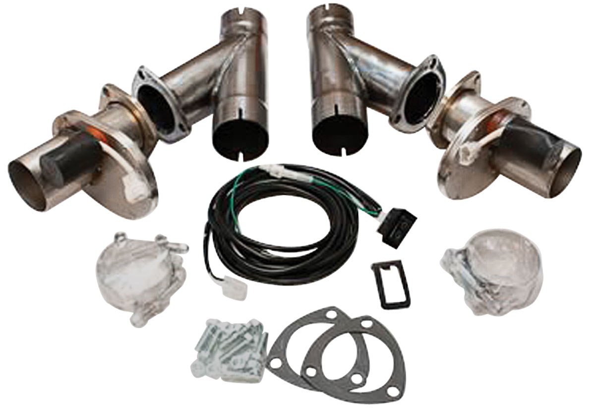 Exhaust Cut-Out Set, Electric, Dougs Headers, 3" 1 Exhaust Cut-Out Set, Electric, Dougs Headers, 3"
