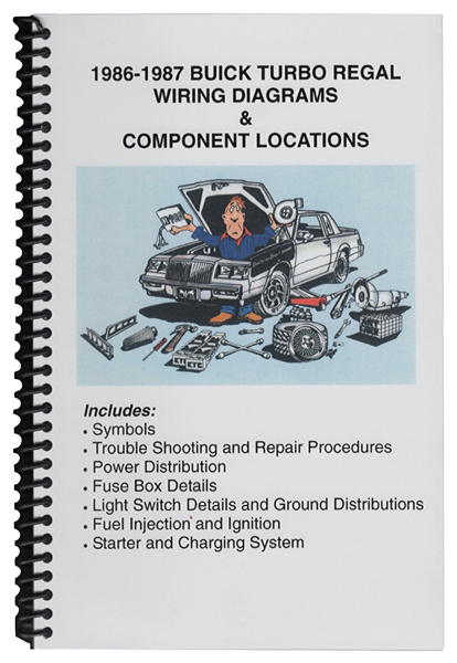 Booklet, 1986-87 Turbo Regal, Wiring Diagram & Component Locations 1 Booklet, 1986-87 Turbo Regal, Wiring Diagram & Component Locations