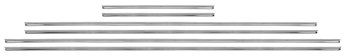 Molding Set, Door Panel, 1968-70 GTO, Front/Rear, Convertible 1 Molding Set, Door Panel, 1968-70 GTO, Front/Rear, Convertible
