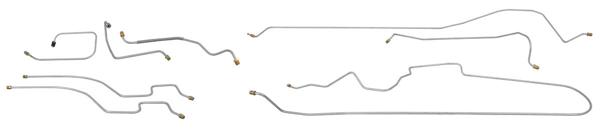 Brake Line Set, Power Disc, 1969 Grand Prix 1 Brake Line Set, Power Disc, 1969 Grand Prix