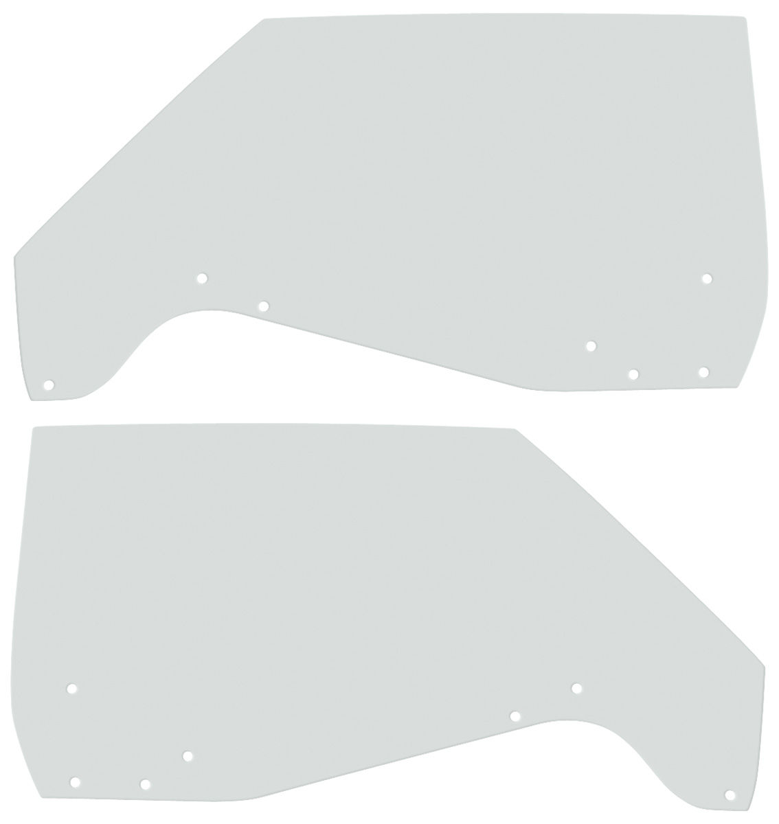 Door Glass, Front, 1966 Bonneville/Catalina, 2-Dr. Hardtop