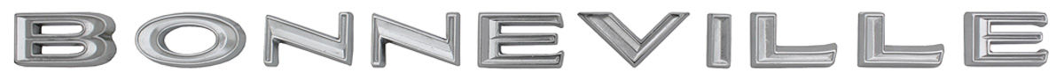 Emblem, Trunk Lid, 1966 "Bonneville" 1 Emblem, Trunk Lid, 1966 "Bonneville"