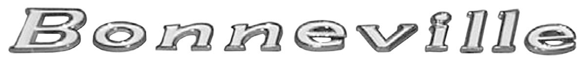 Emblem, 1967 Quarter Panel/1968 Fender/1969 Tailgate, Bonneville Letters, 10pc 1 Emblem, 1967 Quarter Panel/1968 Fender/1969 Tailgate, Bonneville Letters, 10pc