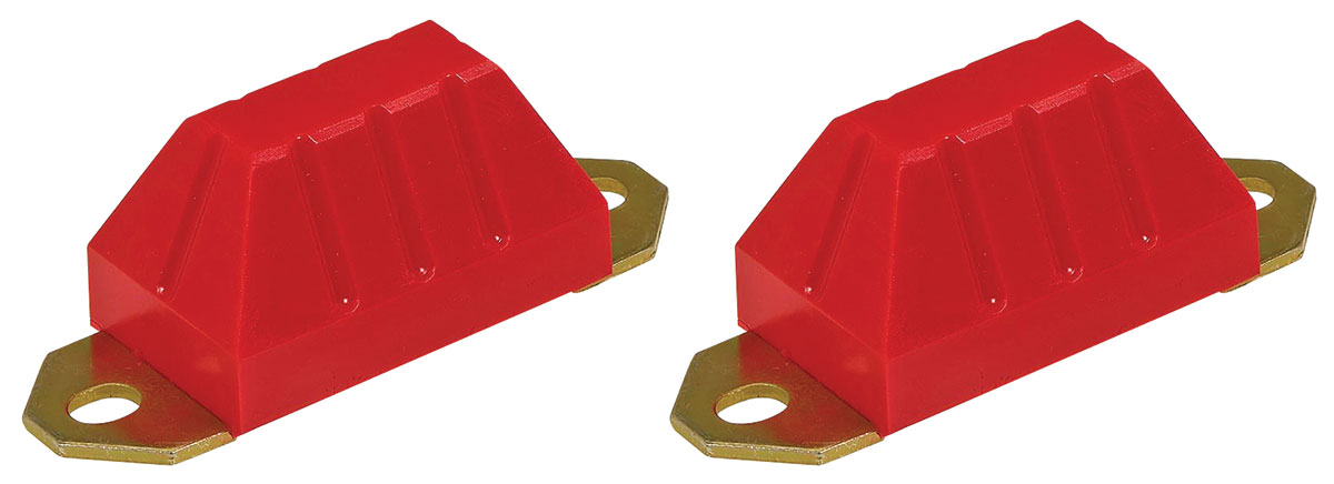 Bump Stop, Rectangle Wedge, Prothane, 1-3/4" x 3" x 1-3/4", 3/8-16 x 1-1/4" Stud 1 Bump Stop, Rectangle Wedge, Prothane, 1-3/4" x 3" x 1-3/4", 3/8-16 x 1-1/4" Stud