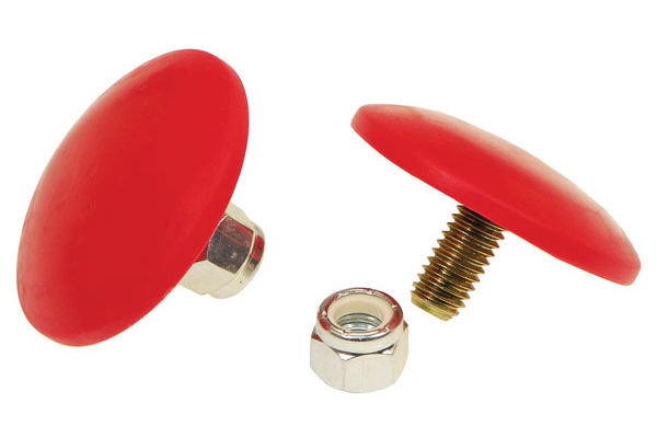 Bump Stop, Thin Button, Prothane, 3/8" x 2", 3/8-16 x 1-1/4" Stud 1 Bump Stop, Thin Button, Prothane, 3/8" x 2", 3/8-16 x 1-1/4" Stud
