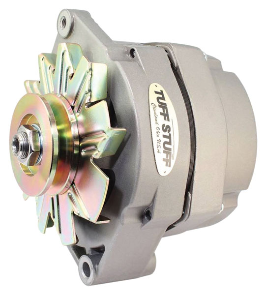 Alternator, Tuff Stuff, 1963-72 GM, V-Belt, 140 Amp, 10DN Style, External Reg 1 Alternator, Tuff Stuff, 1963-72 GM, V-Belt, 140 Amp, 10DN Style, External Reg