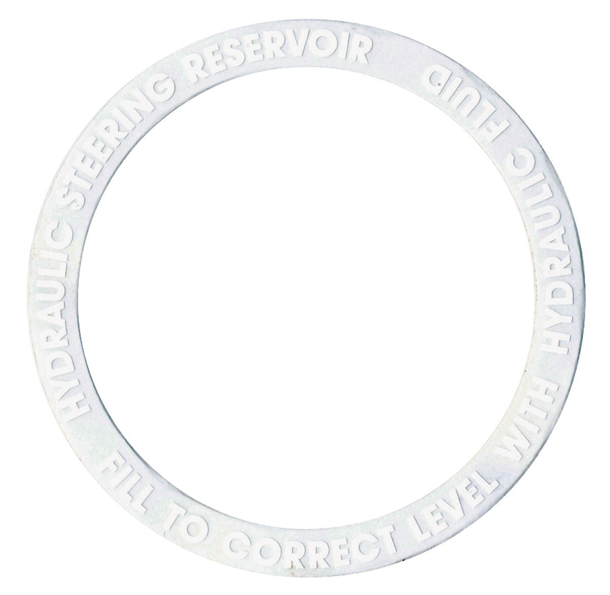 Decal, Power Steering Pump Lid, 1954-57 Cadillac 1 Decal, Power Steering Pump Lid, 1954-57 Cadillac