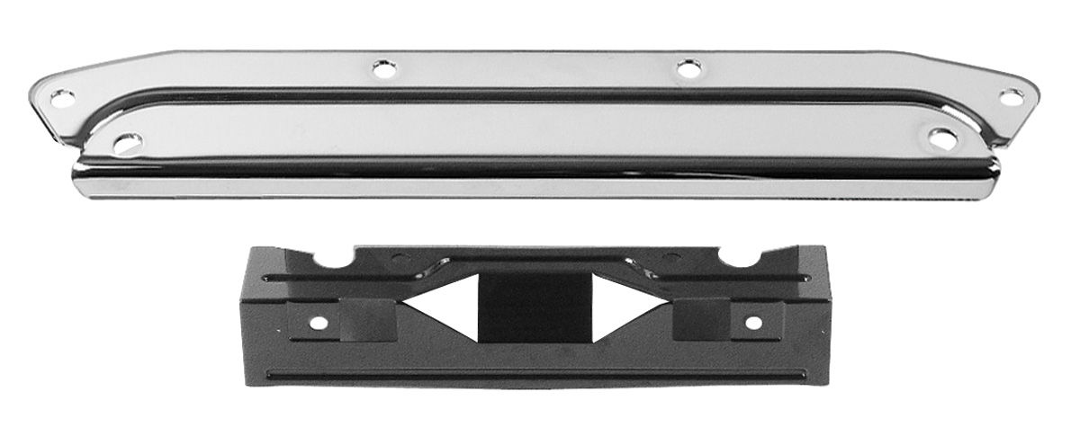 Bracket Set, Rear License Plate, 1964-65 Chevelle, Chrome