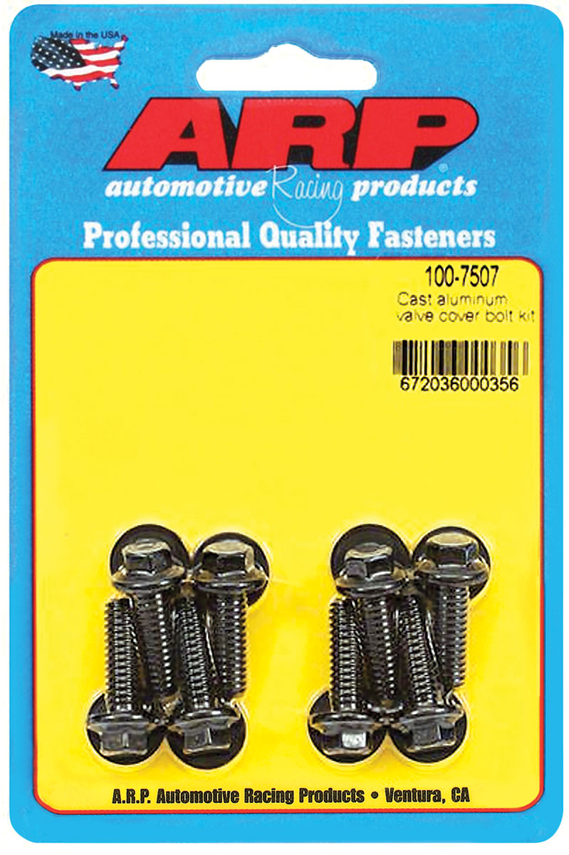 Bolt Set, Valve Covers, ARP, SBC, w/Cast Aluminum Covers