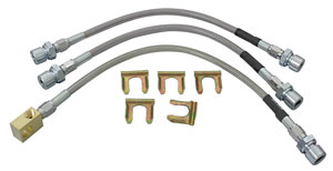 Brake Hoses, Drum, 1964-65 A-Body, Stainless Steel 1 Brake Hoses, Drum, 1964-65 A-Body, Stainless Steel