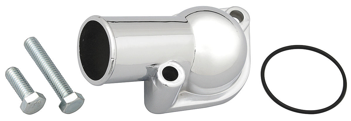 Water Outlet, O-Ring Style, 1966-75 Chevrolet, Chrome 1 Water Outlet, O-Ring Style, 1966-75 Chevrolet, Chrome