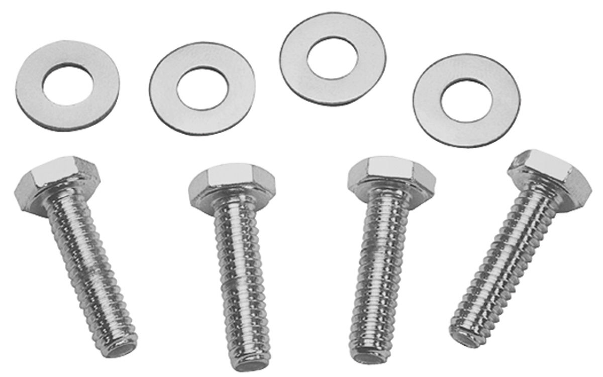 Valve Cover, Bolts, 1/4-20x1", Hex Head, Chromed, 4-pc. 1 Valve Cover, Bolts, 1/4-20x1", Hex Head, Chromed, 4-pc.