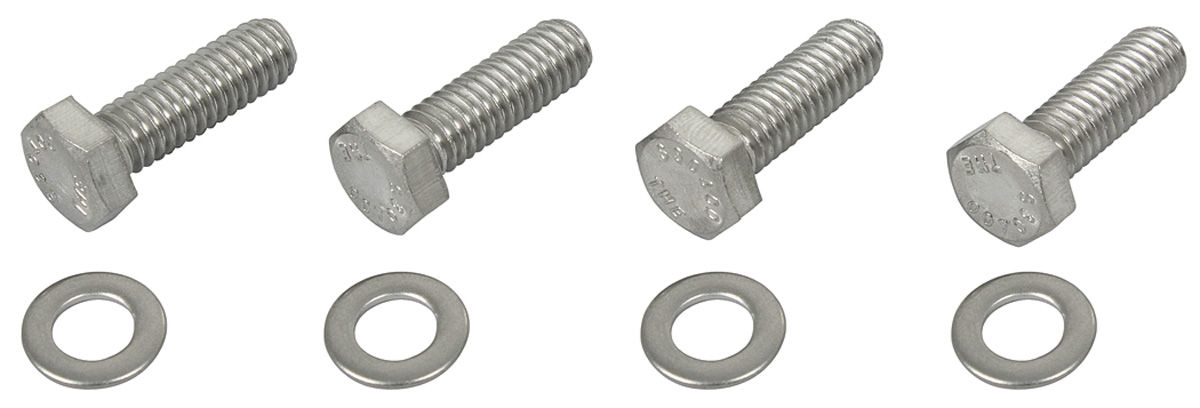 Bolts, Valve Cover, Trans-Dapt, 5/16"-18 x 1", Hex-Head, Chromed, 4-Piece 1 Bolts, Valve Cover, Trans-Dapt, 5/16"-18 x 1", Hex-Head, Chromed, 4-Piece