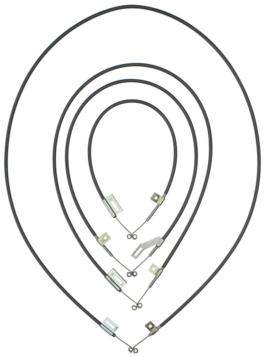 Heater/AC Control Cables, 1966 Chevelle/El Camino, 4pc 1 Heater/AC Control Cables, 1966 Chevelle/El Camino, 4pc