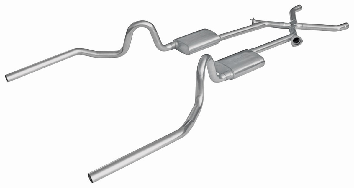 Exhaust Set, Pypes, 1964-72 A-Body, 18" Race-Pro SS, X-Change 1 Exhaust Set, Pypes, 1964-72 A-Body, 18" Race-Pro SS, X-Change