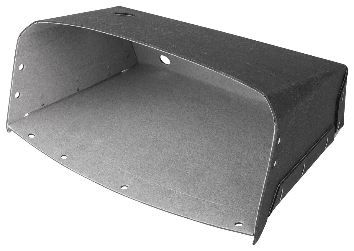 Glove Box, 1963 Riviera w/o A/C, Gray Flock 1 Glove Box, 1963 Riviera w/o A/C, Gray Flock