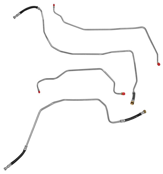 Cooler Lines, Transmission, 2000-06 Escalade/ESV/EXT, w/o Auxiliary Cooler, 4-pc 1 Cooler Lines, Transmission, 2000-06 Escalade/ESV/EXT, w/o Auxiliary Cooler, 4-pc