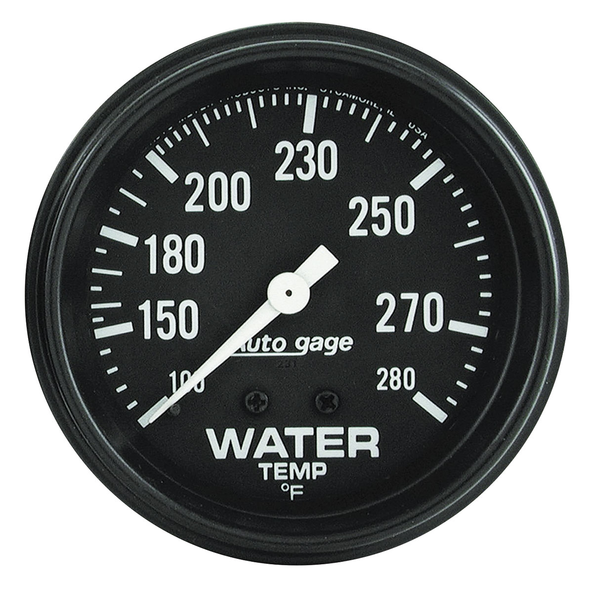 Gauge, Water Temp. AutoMeter, 2-5/8", Auto Gage, Mechanical, 100-280F 1 Gauge, Water Temp. AutoMeter, 2-5/8", Auto Gage, Mechanical, 100-280F