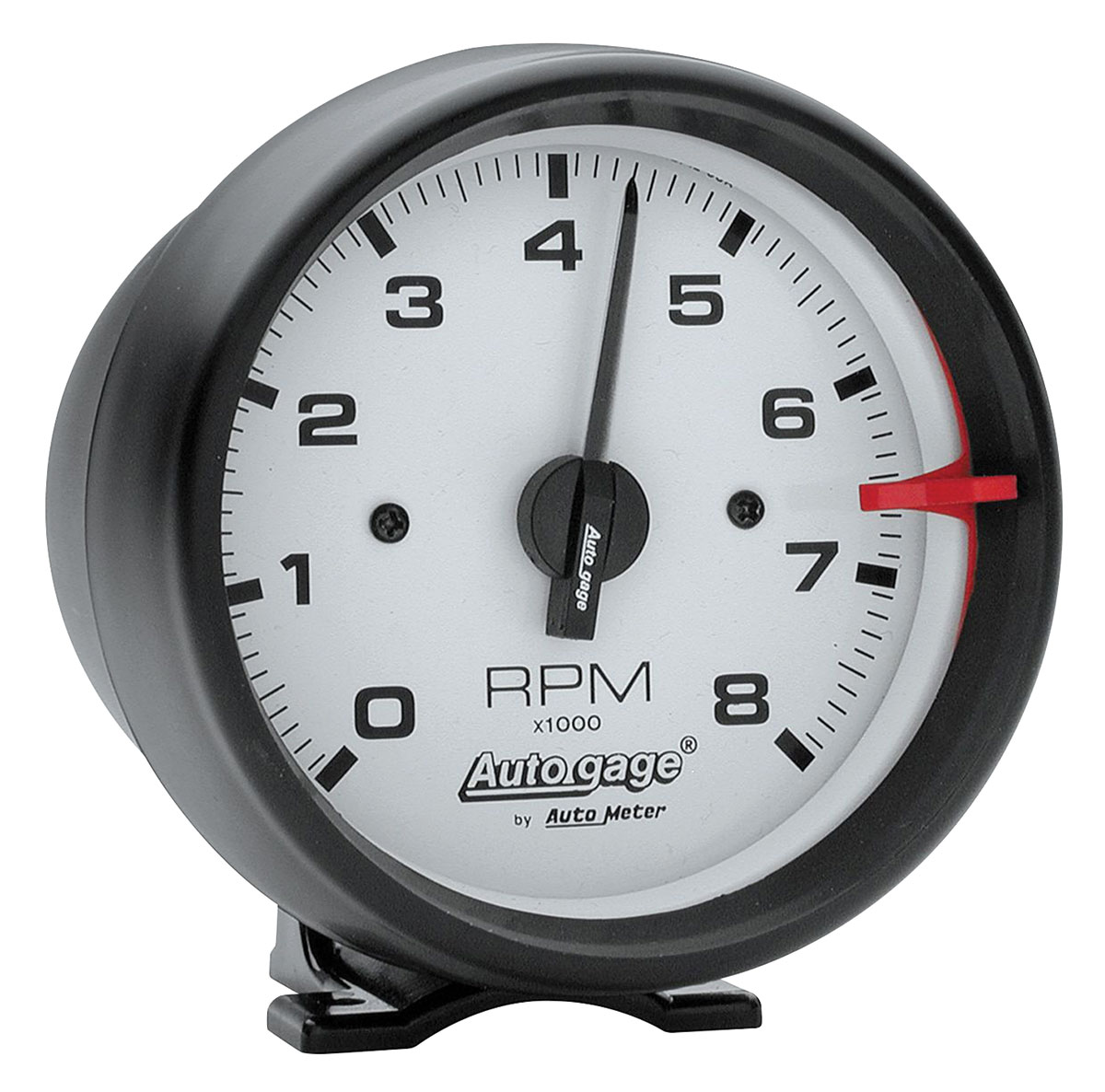Gauge, Tachometer, AutoMeter, Auto Gage, White Face, 3-3/4", 8,000RPM