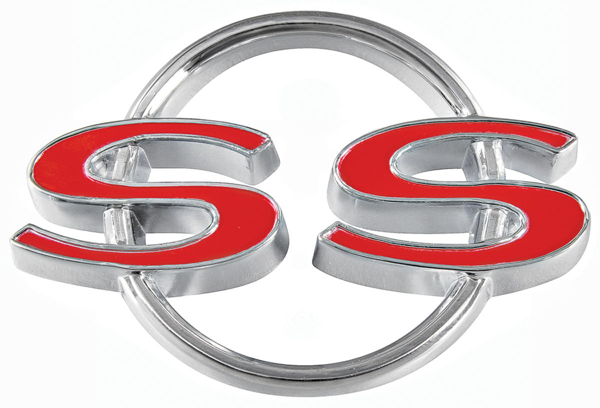 Emblem, Trunk, 1964 Chevelle, "SS" 1 Emblem, Trunk, 1964 Chevelle, "SS"