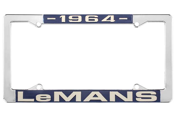 License Plate Frame, 1964 LeMans