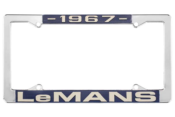 License Plate Frame, 1967 LeMans