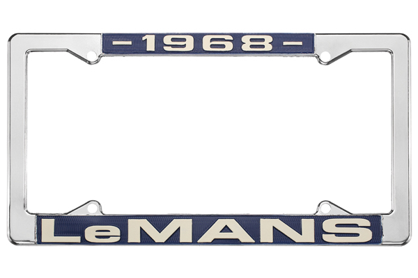 License Plate Frame, 1968 LeMans