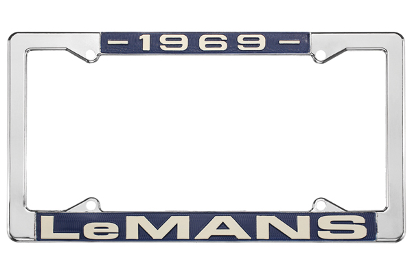License Plate Frame, 1969 LeMans