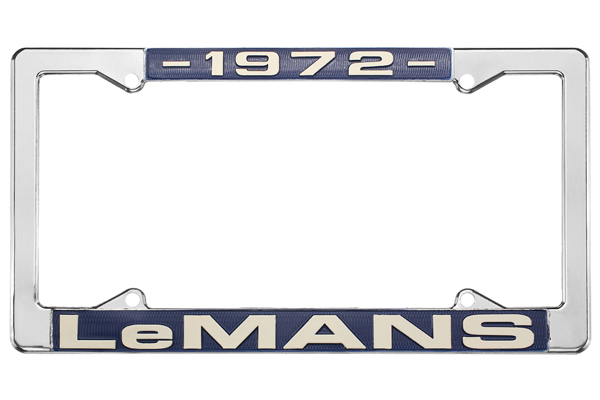 License Plate Frame, 1972 LeMans 1 License Plate Frame, 1972 LeMans