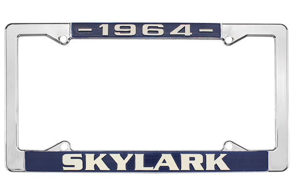 License Plate Frame, 1964 Skylark