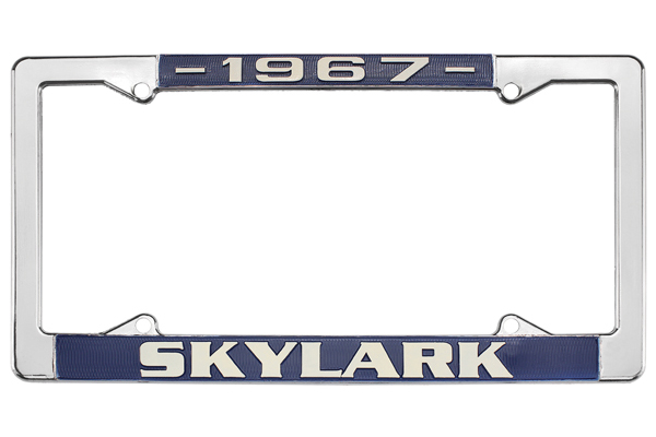 License Plate Frame, 1967 Skylark