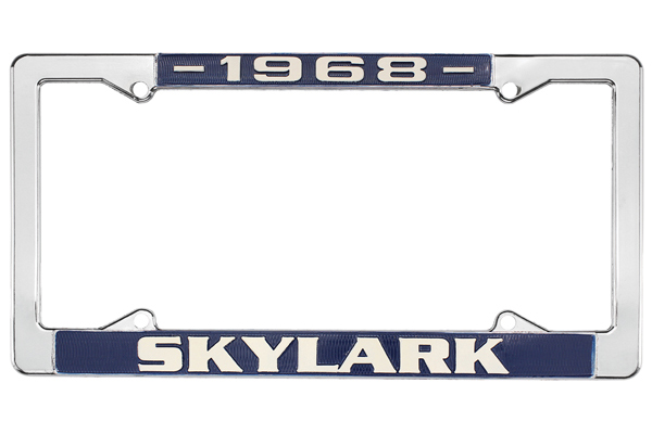 License Plate Frame, 1968 Skylark