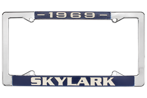 License Plate Frame, 1969 Skylark