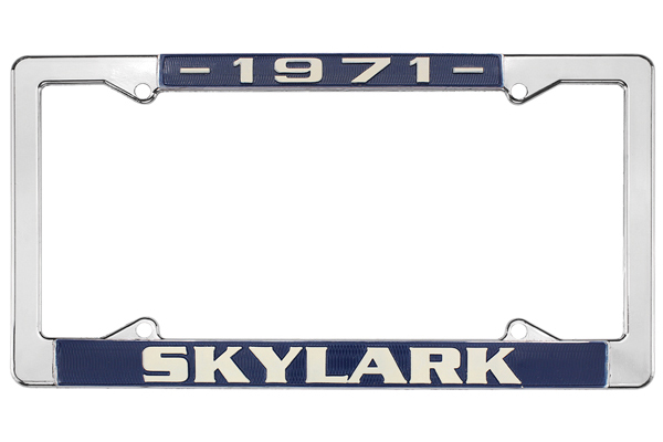License Plate Frame, 1971 Skylark