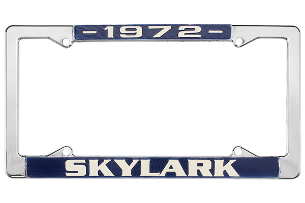 License Plate Frame, 1972 Skylark 1 License Plate Frame, 1972 Skylark