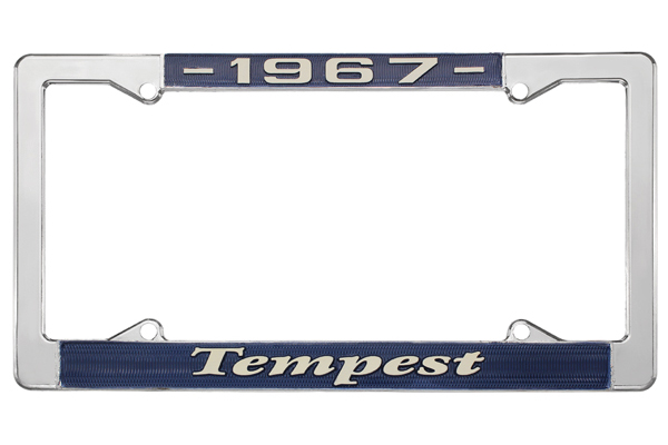 License Plate Frame, 1967 Tempest