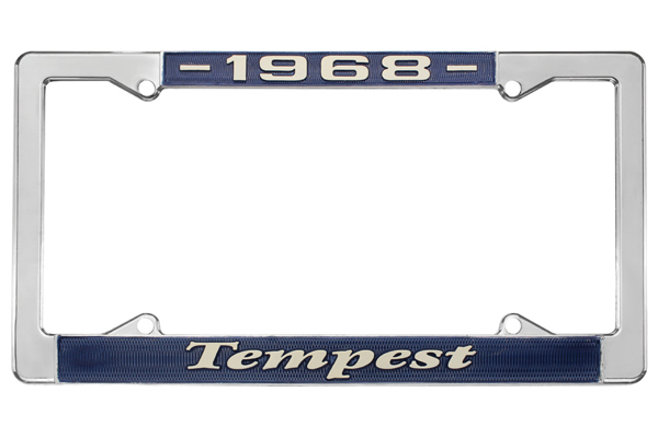 License Plate Frame, 1968 Tempest