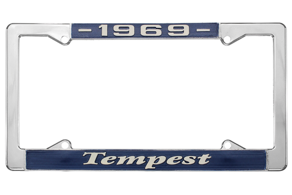 License Plate Frame, 1969 Tempest