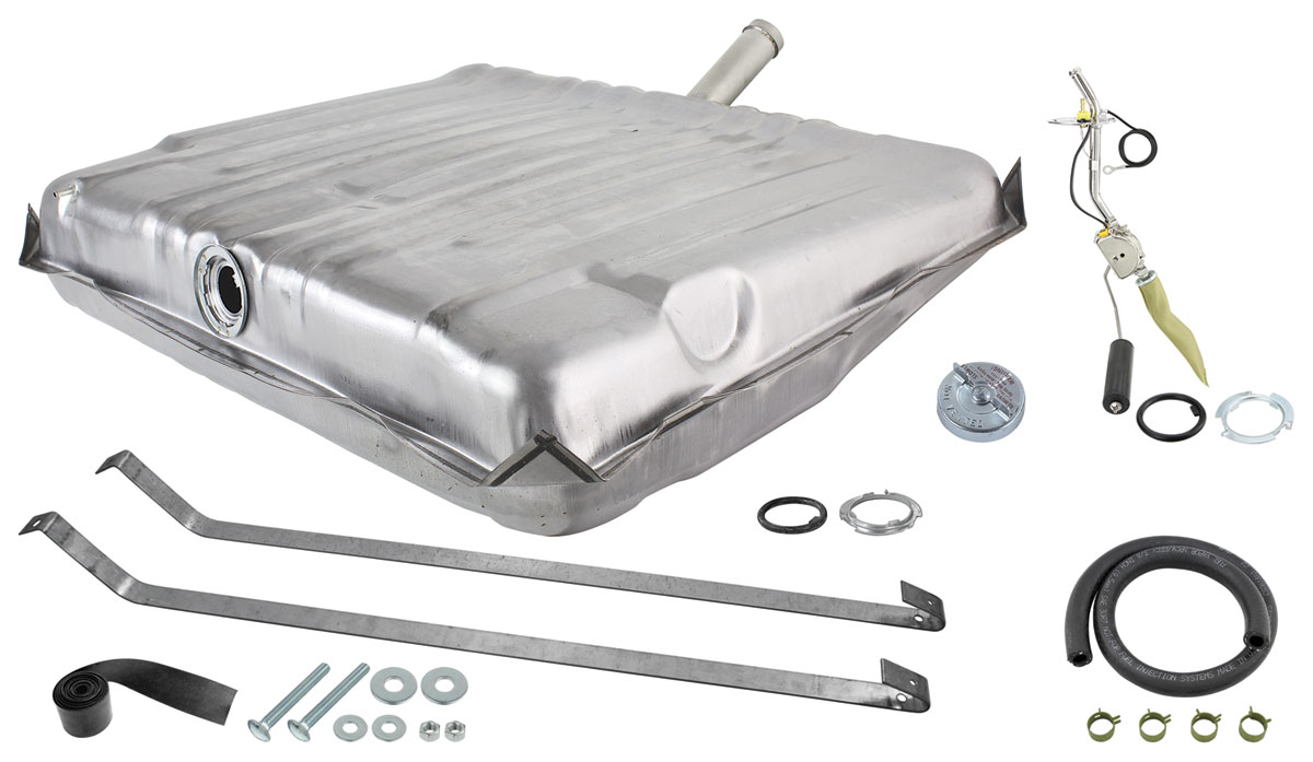Fuel Tank Kit, 1971-72 Chevelle, w/EEC, 3 Vents & 1/4" Return, 3/8" Sending Unit 1 Fuel Tank Kit, 1971-72 Chevelle, w/EEC, 3 Vents & 1/4" Return, 3/8" Sending Unit