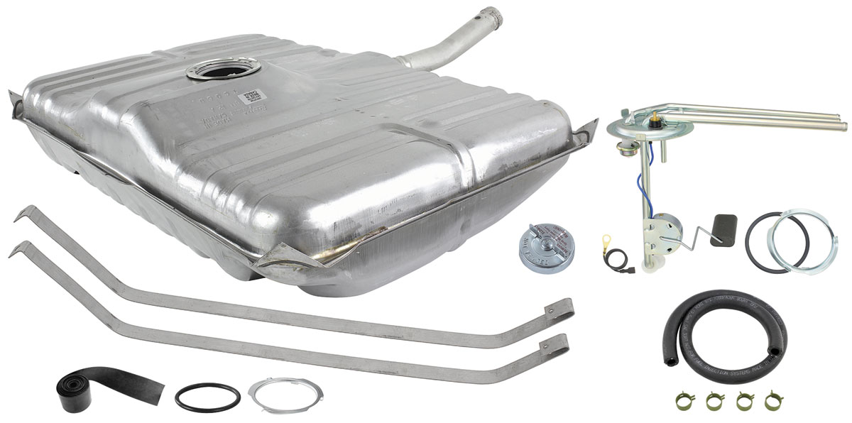Fuel Tank kit, 1973 Chevelle/Monte Carlo, 22 Gal w/o Vents, 3/8" 1 Fuel Tank kit, 1973 Chevelle/Monte Carlo, 22 Gal w/o Vents, 3/8"