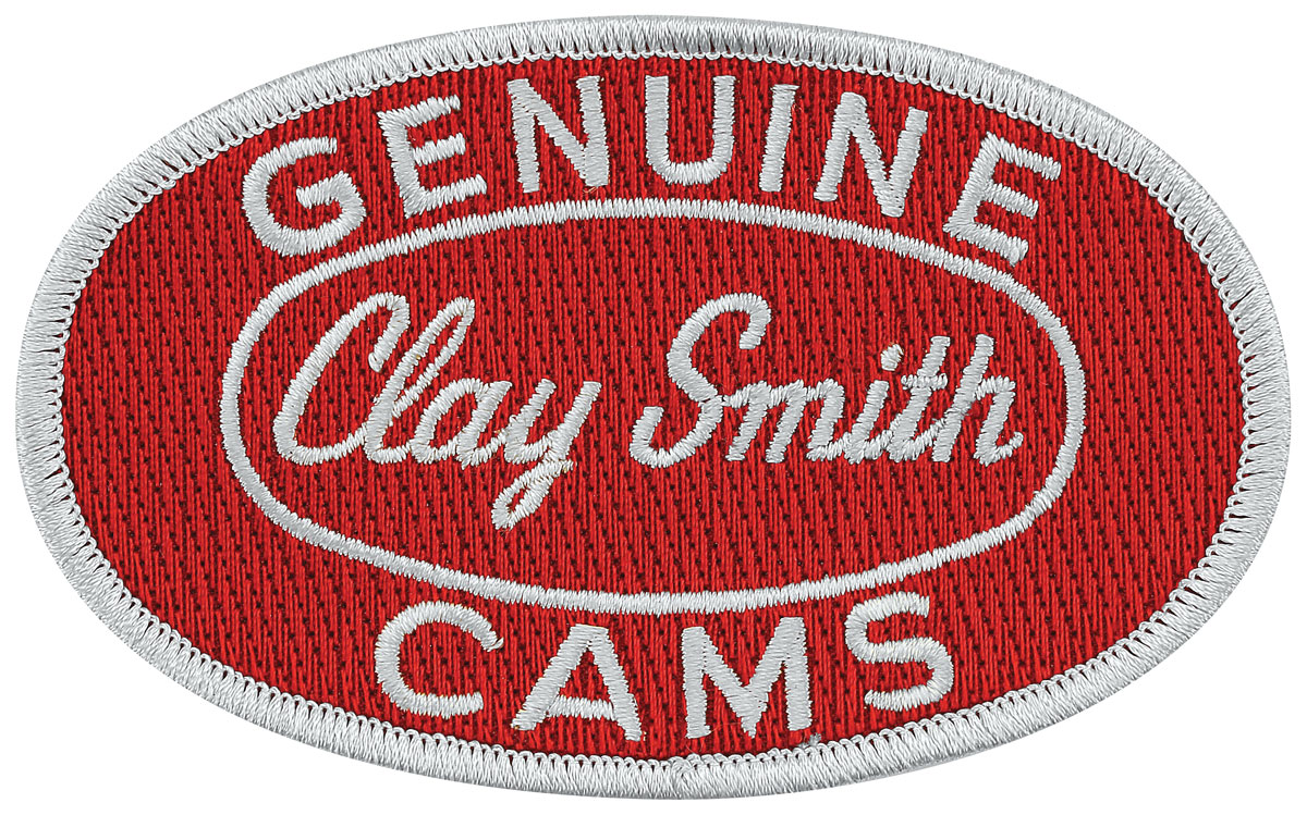 Patch, Clay Smith, Red/Silver, 4" X 2-1/2" 1 Patch, Clay Smith, Red/Silver, 4" X 2-1/2"