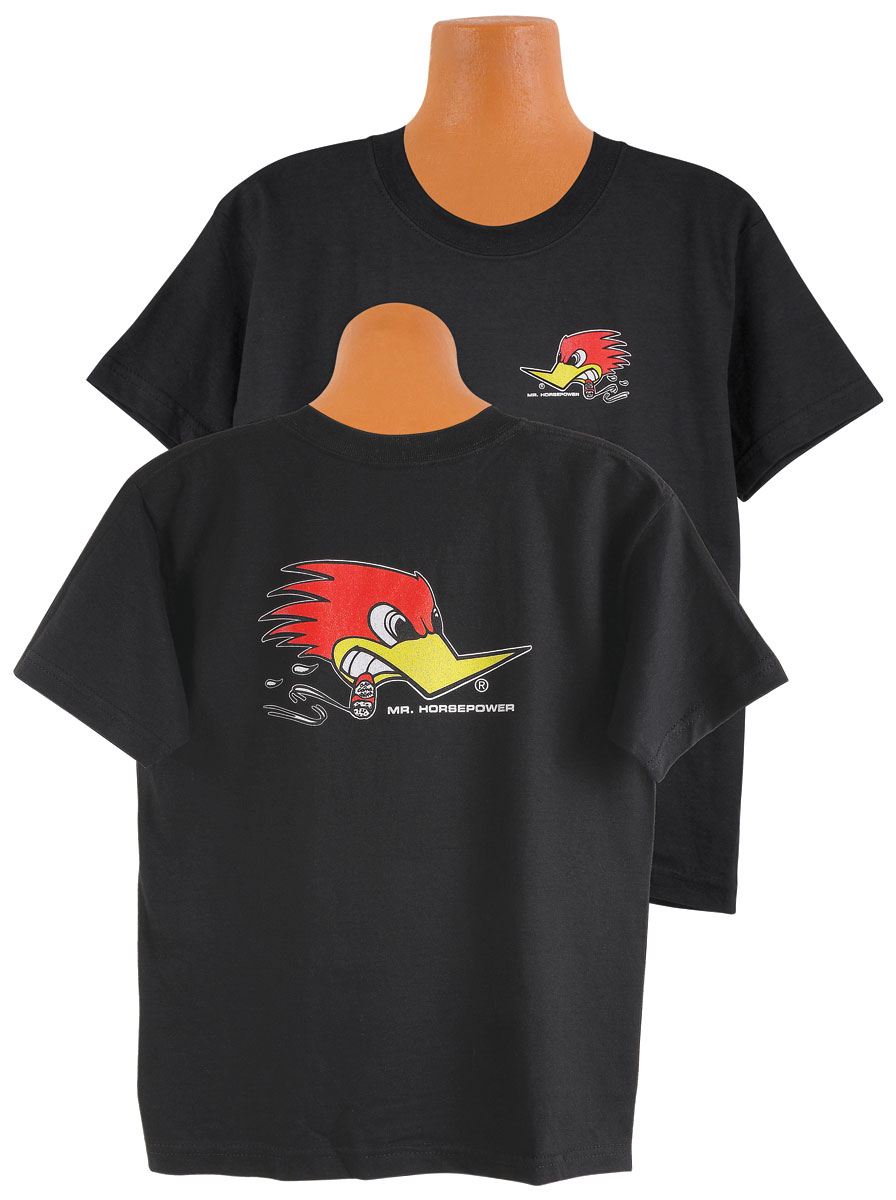 Shirt, Kids, Clay Smith, Mr. Horsepower, Black Or Red 1 Shirt, Kids, Clay Smith, Mr. Horsepower, Black Or Red
