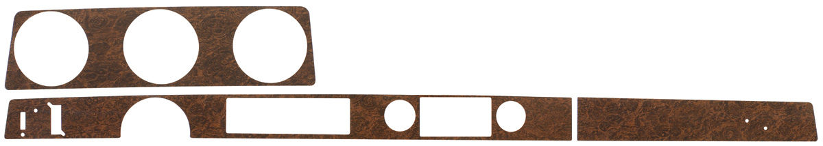 Dash Set, Woodgrain, 1970 Oldsmobile Coupe, w/ Cruise 1 Dash Set, Woodgrain, 1970 Oldsmobile Coupe, w/ Cruise