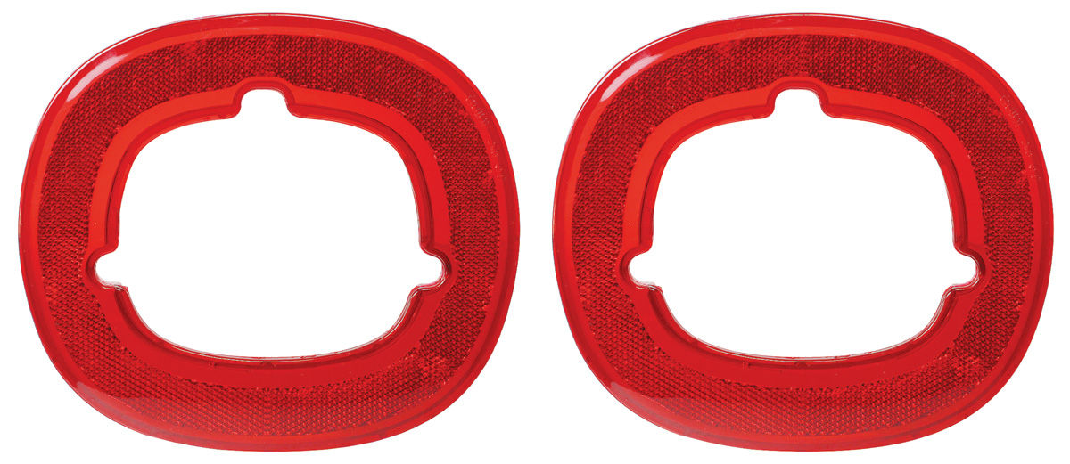Lens, Rear Bumper Reflector, 1959 Cadillac, Pair 1 Lens, Rear Bumper Reflector, 1959 Cadillac, Pair